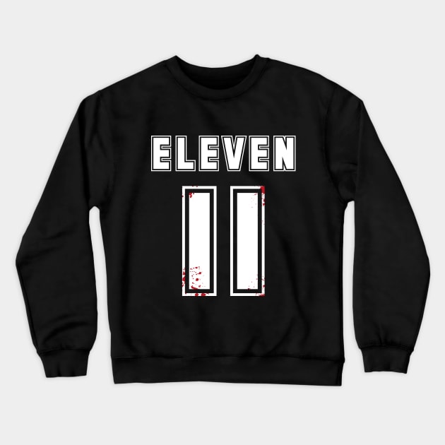 Eleven 11 - Back Print Crewneck Sweatshirt by RetroReview